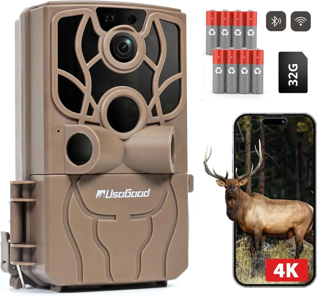 Piège photographique WiFi 4K 48MP : Caméra de surveillance de la faune