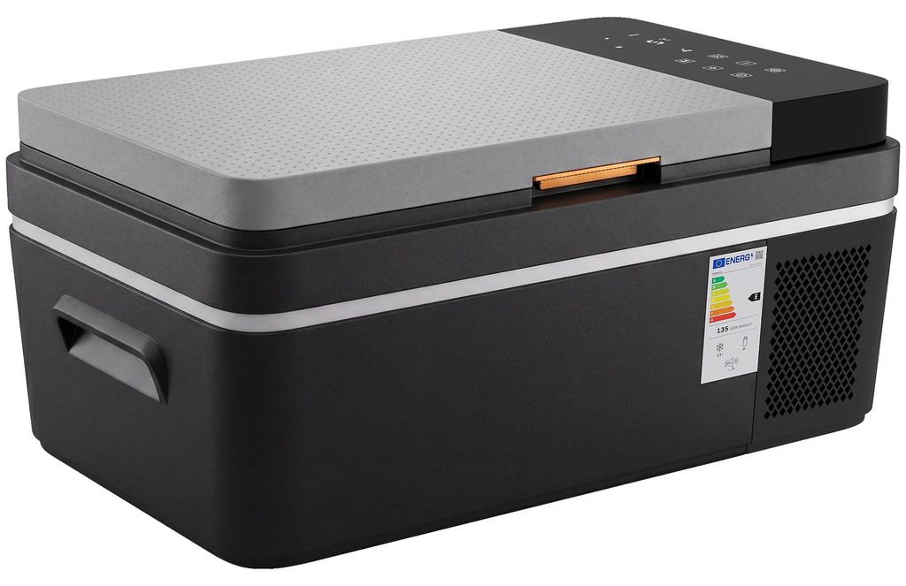 Kompressor Kühlbox 20L -20°C-20°C Elektrische Kühlbox mit APP-Steuerung LED-Leuchten USB Anschluss Batterieschutz