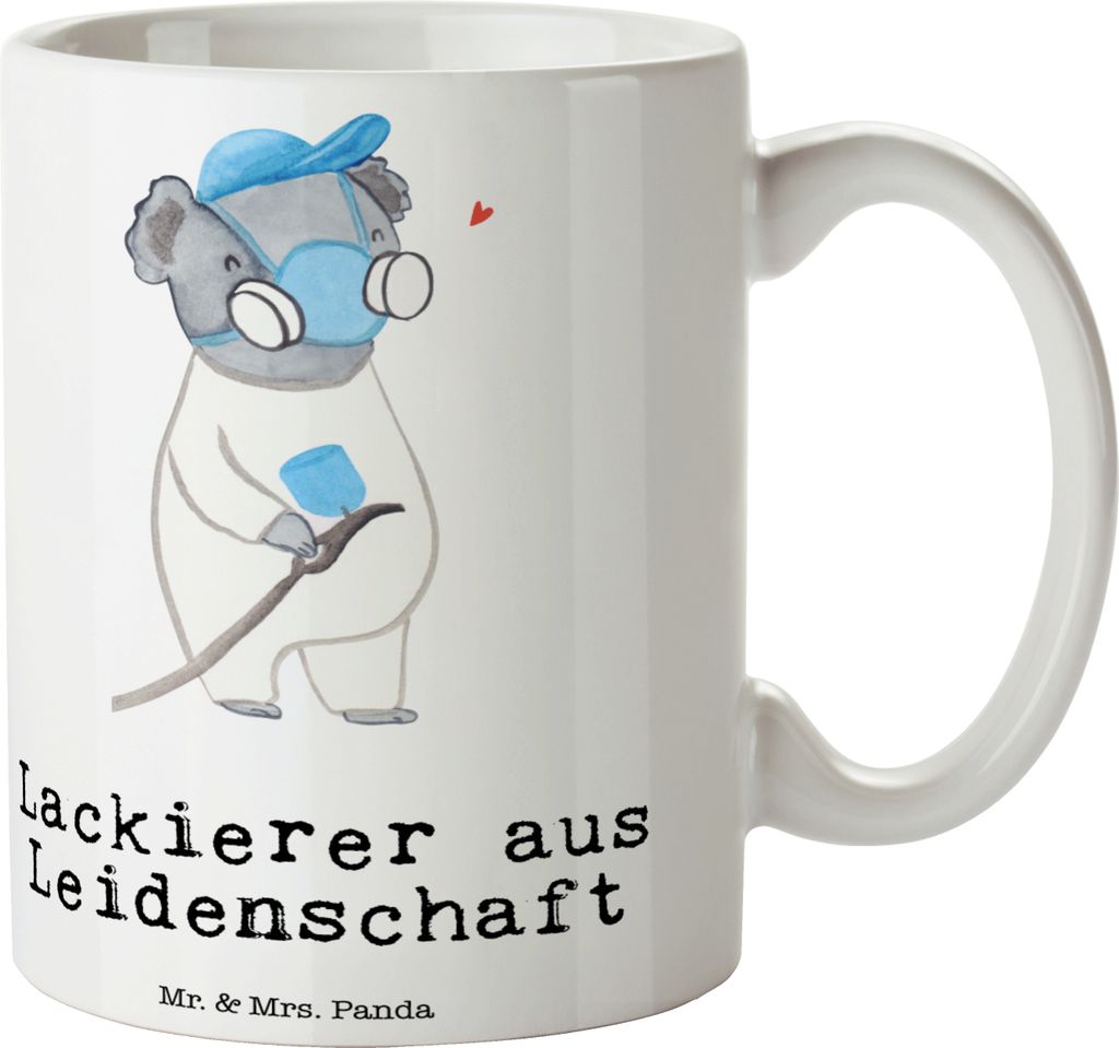 Mr. & Mrs. Panda Tasse Lackierer Leidenschaft - Weiß - Produktbild 