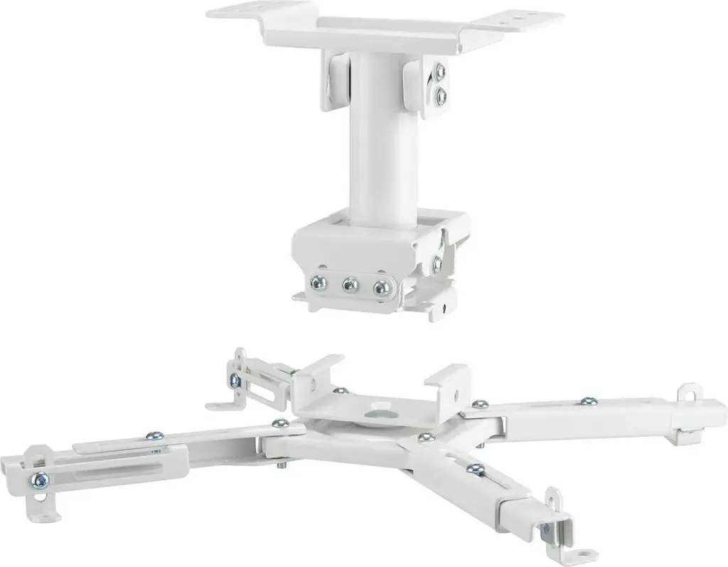 Support plafond vidéoprojecteur blanc 25cm évite vibrations image