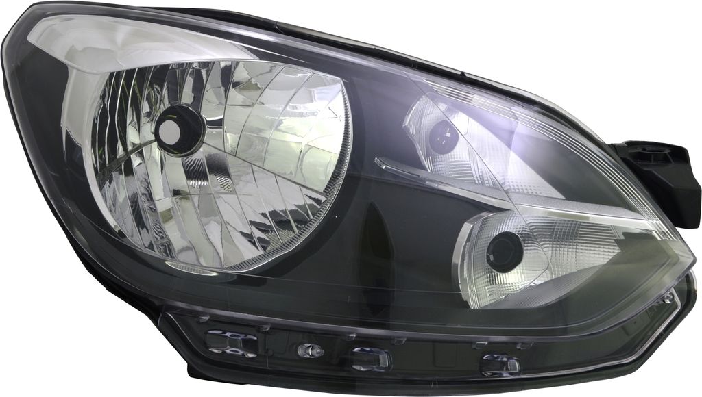 Scheinwerfer rechts für VW Up 2011 - 2016 H4 Schwarz Halogen + LWR Stellmotor Mo