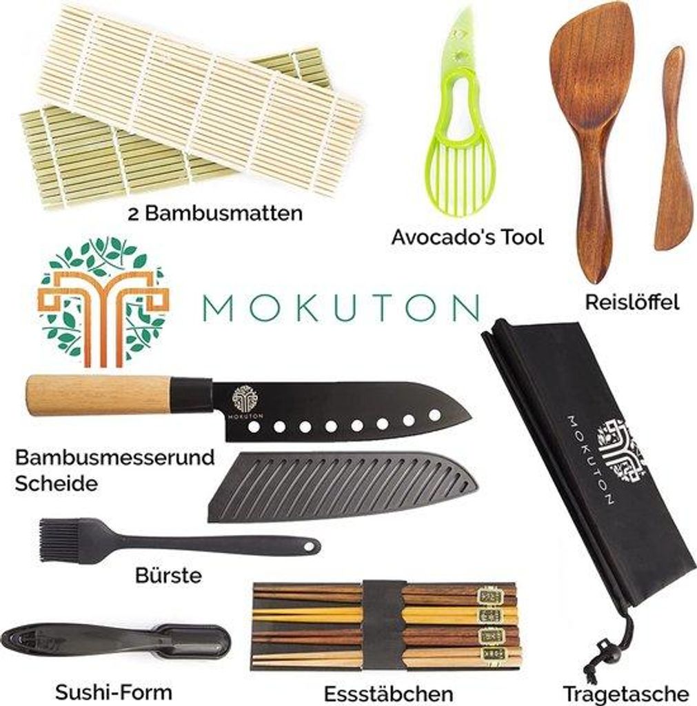 Sushi-Service-Set mit Teller und Schalen