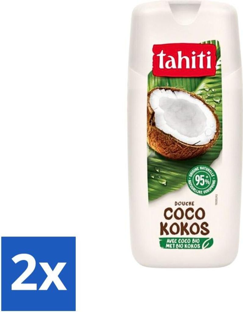 Tahiti Duschgel – Bio-Kokosnuss – 100 % vegan – 300 ml - Vorteilspack - 2 Stücke