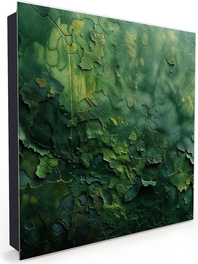 Nachbildung-Schlüsselkasten, Magnetpinnwand und Memoboard mit Glasfront Motiv Verwitterte Oberfläche