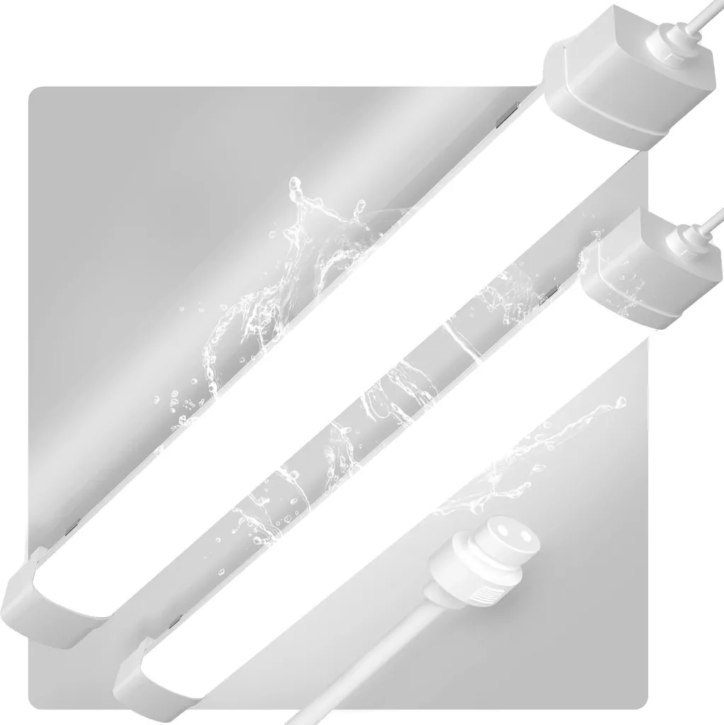 Éclairage LED pour parking et extérieur blanc froid étanche réglette 120cm
