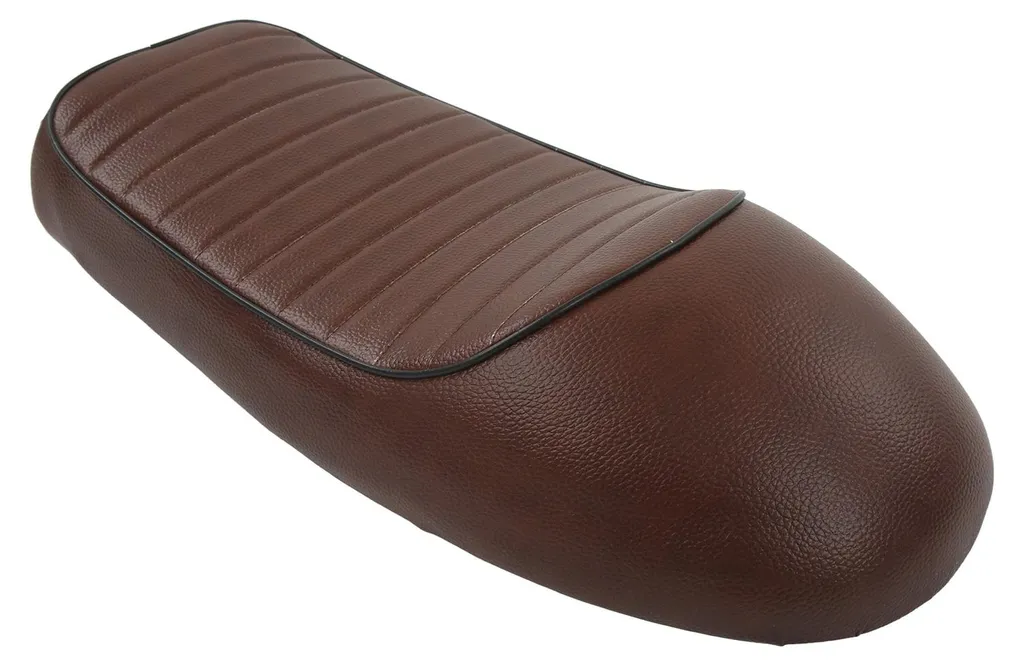 Coussin de selle de moto café racer marron compatible Honda CB360