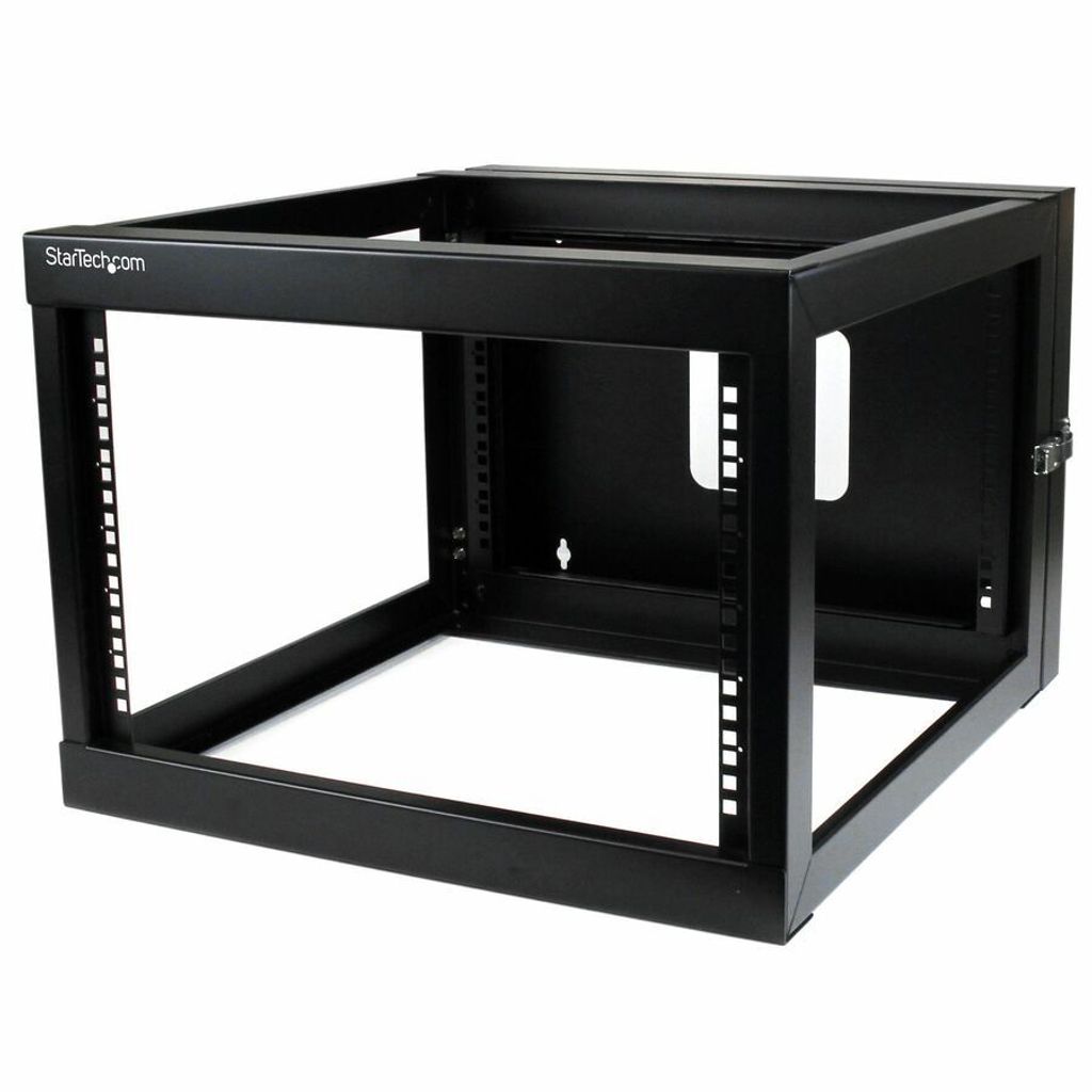 StarTech.com 4-Posten 6HE aufklappbares Wandmontage Netzwerk Rack, 19" Open Frame Server Rack mit 50cm Einbautiefe, Wandmontage Swing Out Daten Rac...