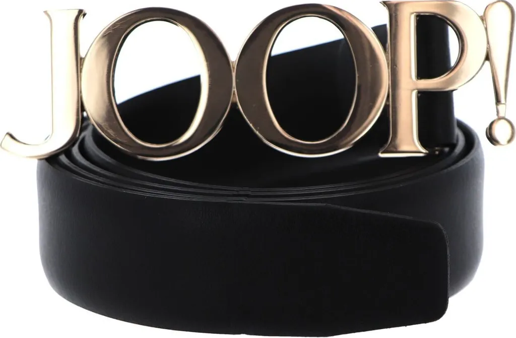 JOOP! Cintura Donna Pelle Nera 3cm W70 - Elegante Cintura in Vacchetta