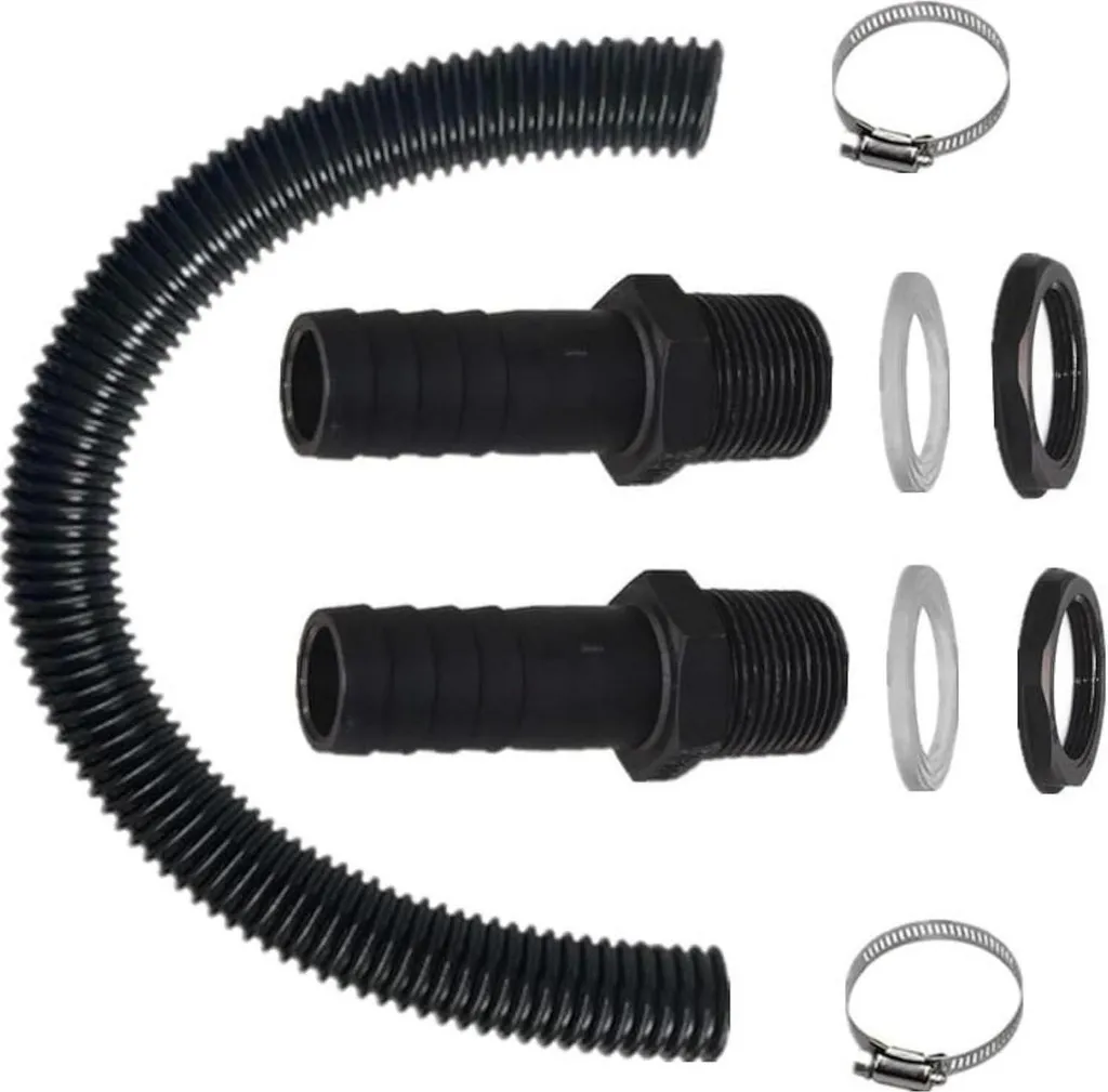 Connecteur pour cuve à eau de pluie et descente de gouttière 50cm