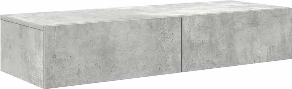 Mensola Sospesa Grigio Cemento 100x36x19 cm | Arredo Minimal