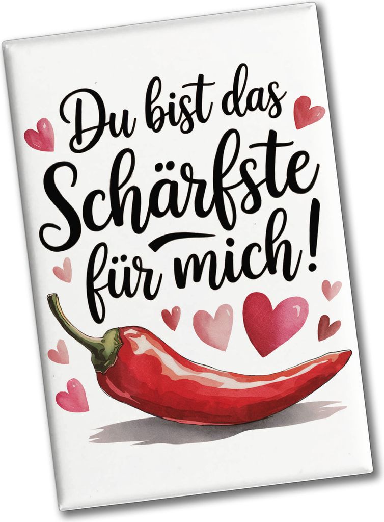 Du bist das Schärfste für mich Rote Chili Herze Souvenir Produktbild 