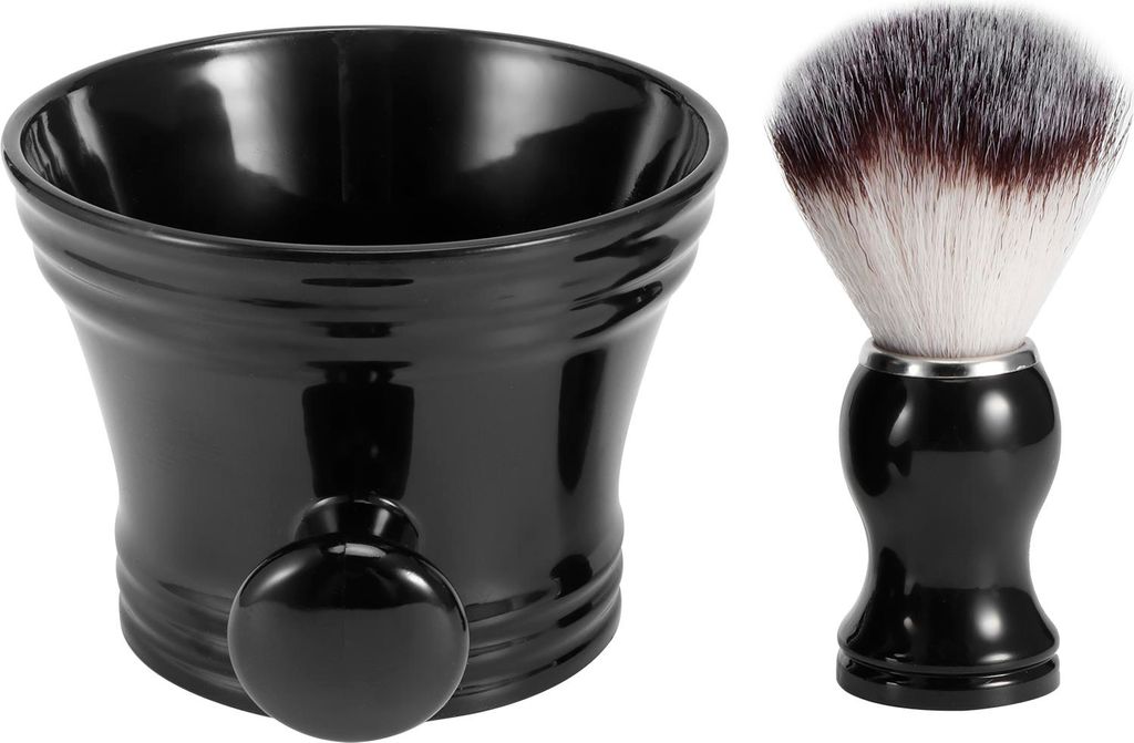 Rasierseife Schüssel Bart Pflege Soft Barber Reinigung Pinsel Nylon Mostache Rasierwerkzeug Set