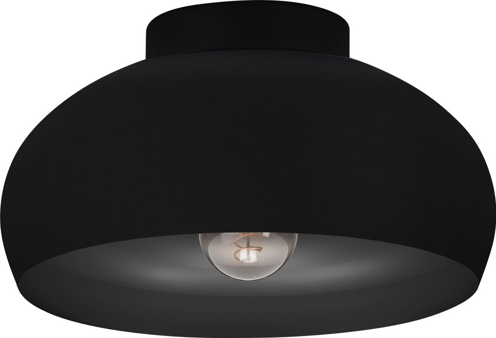MOGANO 2 Wand-/Deckenleuchte Lampe Beleuchtung - H17,5 x Ø28 cm - schwarz - 1X40W exkl. - IP20