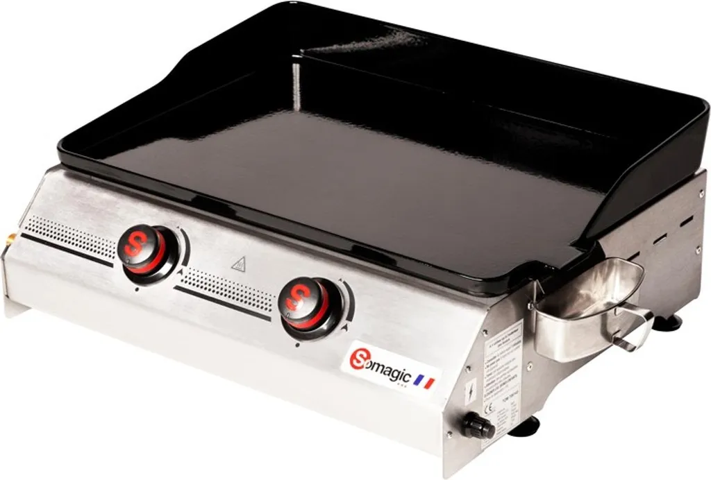 Plancha au Gaz SO PREMIUM 2 Brûleurs 7kW en Inox pour Cuisine d'Été