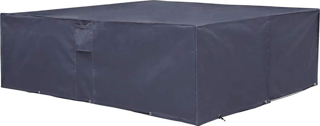 Housse de mobilier de jardin 242 x 162 cm grise anti-UV et indéchirable