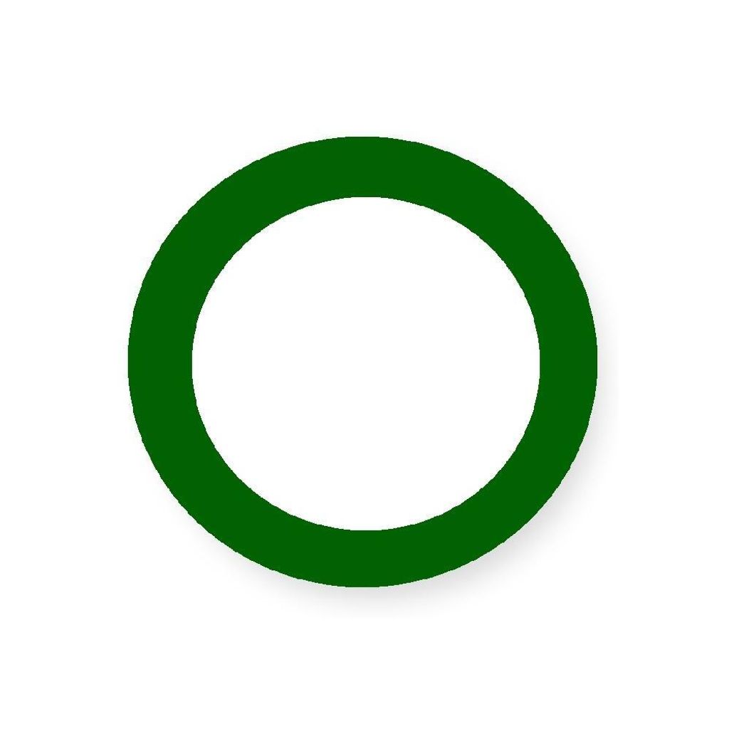 SINA Legematerial Ringe in 4 Farben - Größe 60mm (grün)