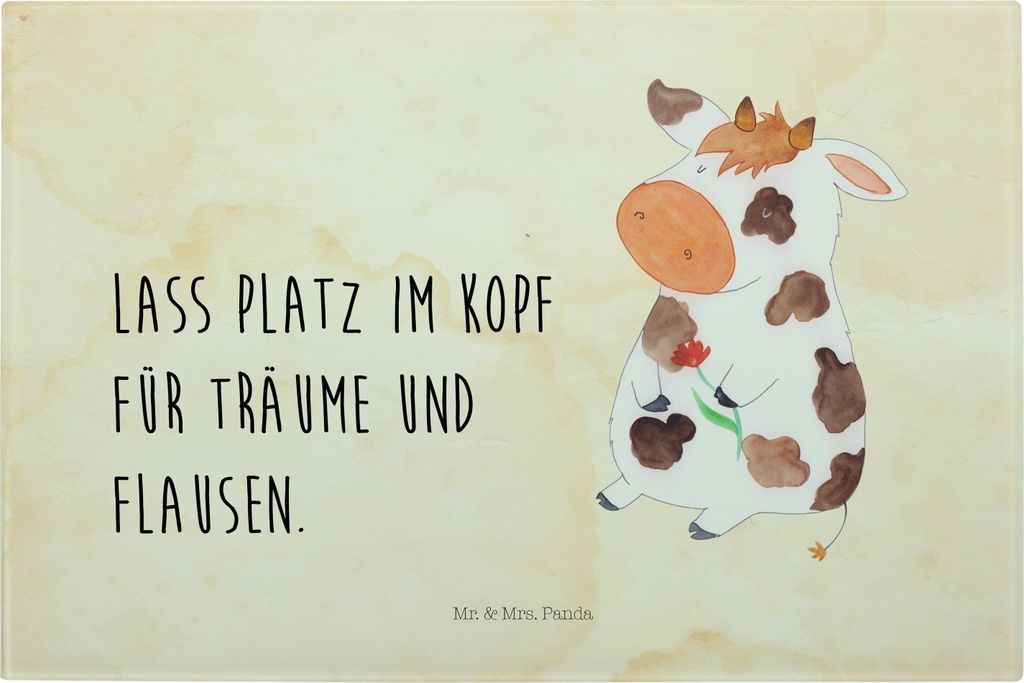 Mr. & Mrs. Panda Hackbrett Kuh - Vintage - Geschenk, Produktbild 