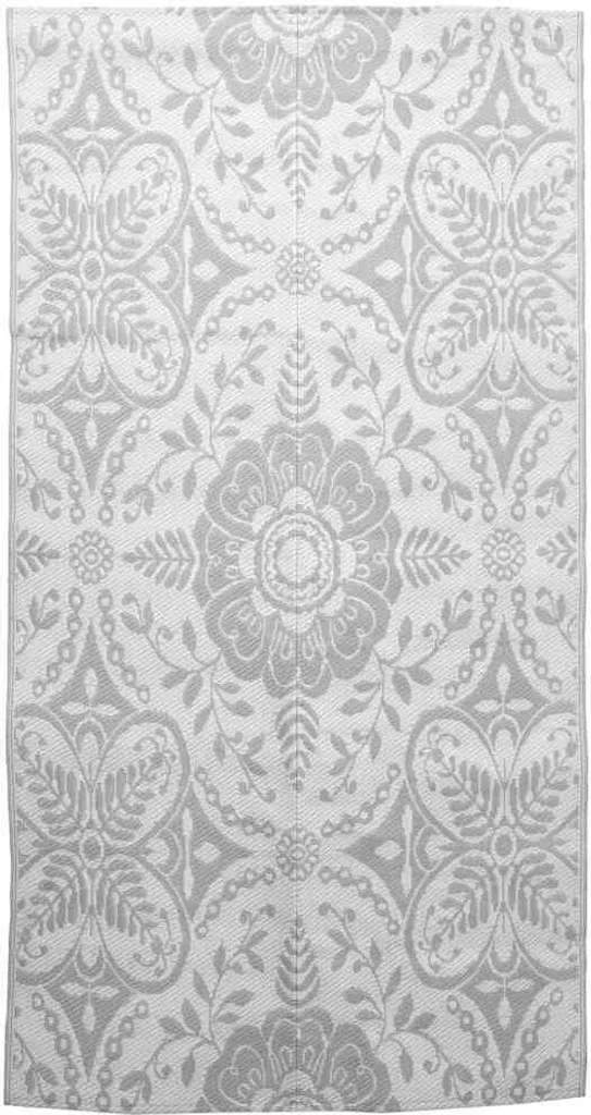 Tapis extérieur ARAKIL gris clair 160x230 cm anti-tache et facile à laver