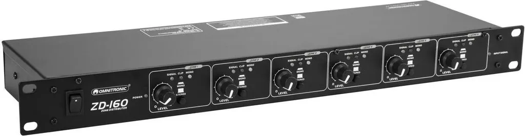 OMNITRONIC ZD-160B Distributeur de zones 10304106 pour sono pro