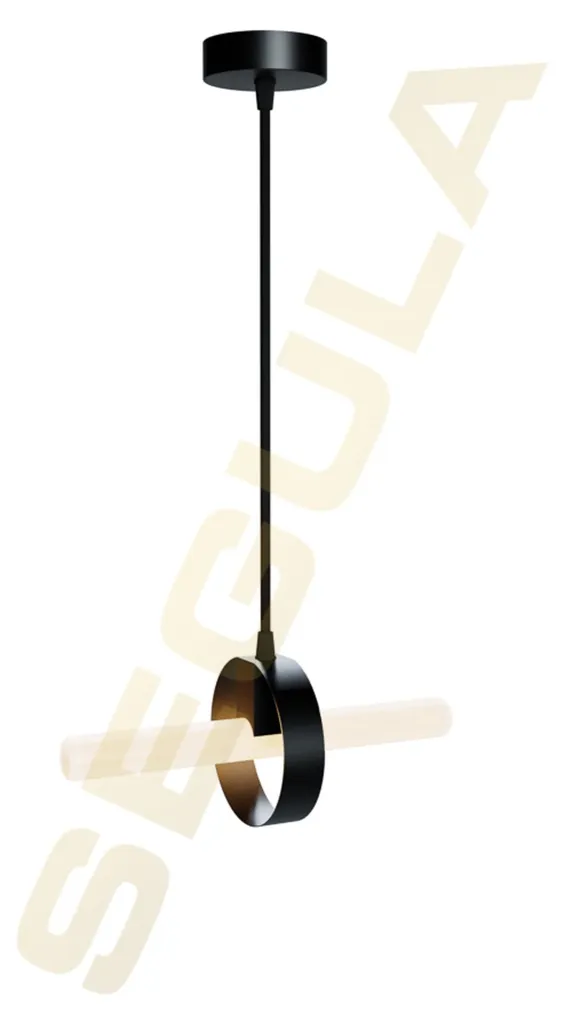 Support Lampe S14d Plafonnier Métal Noir Design Minimaliste SEGULA