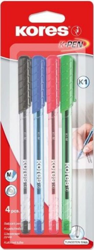 Kores® 37154 Kores® Kugelschreiber K1 transparent, Productafbeelding 