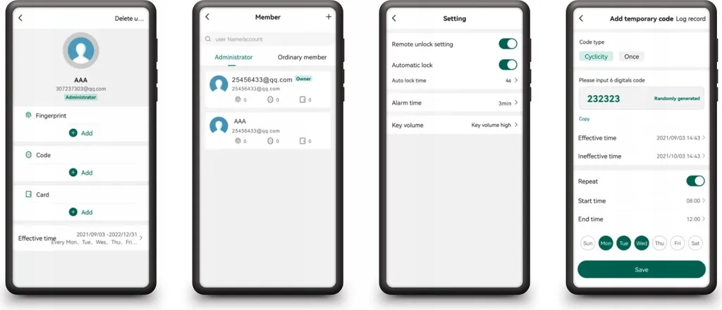 Clavier à code étanche RFID Wi-Fi Tuya connecté TY-802 pour extérieur - 8