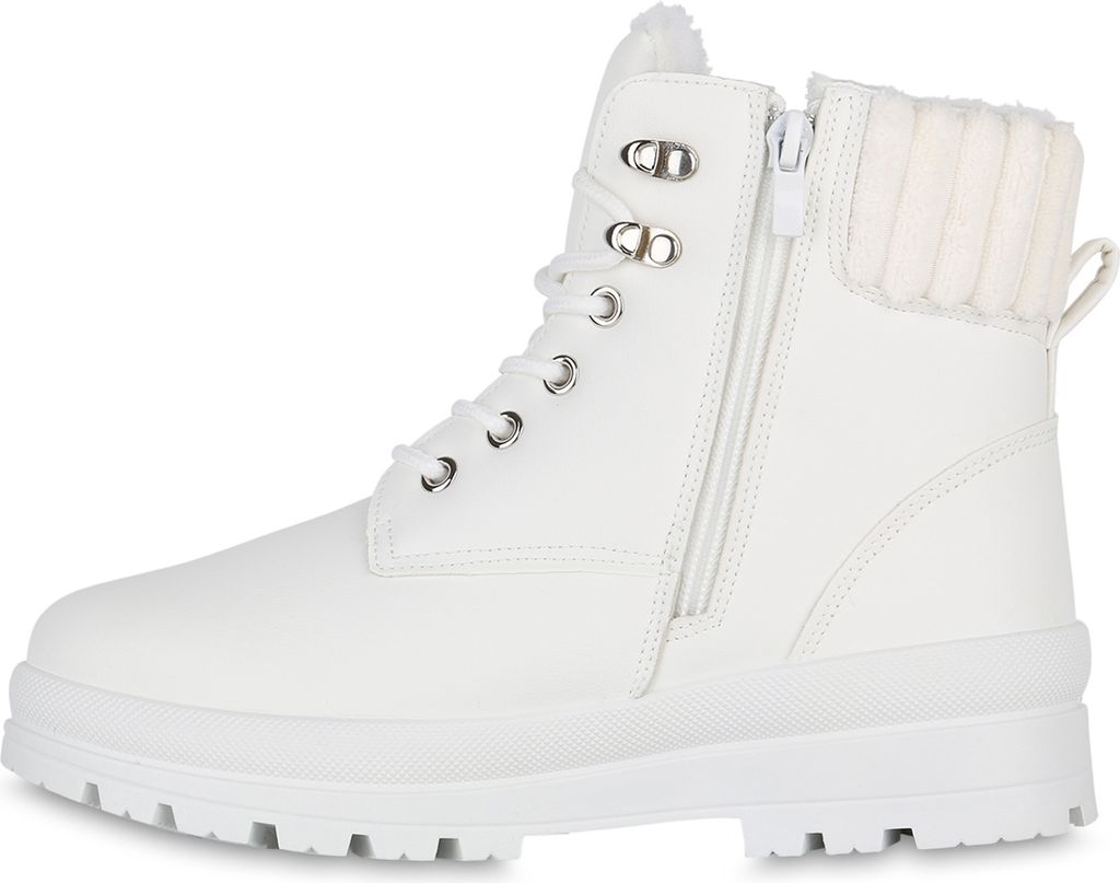 VAN HILL Damen Warm Gefütterte Worker Boots Profil-Sohle Produktbild 2