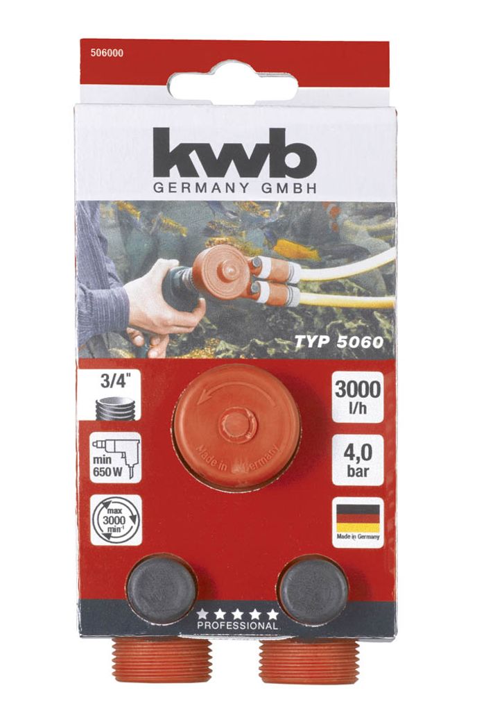 kwb Kombi-Pumpe P60 Bohrmaschinen-Pumpe 3000 l/h, Produktbild 