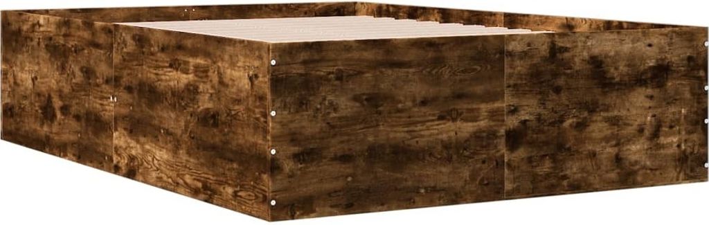 Bettgestell Räuchereiche 120x190 cm Holzwerkstoff
