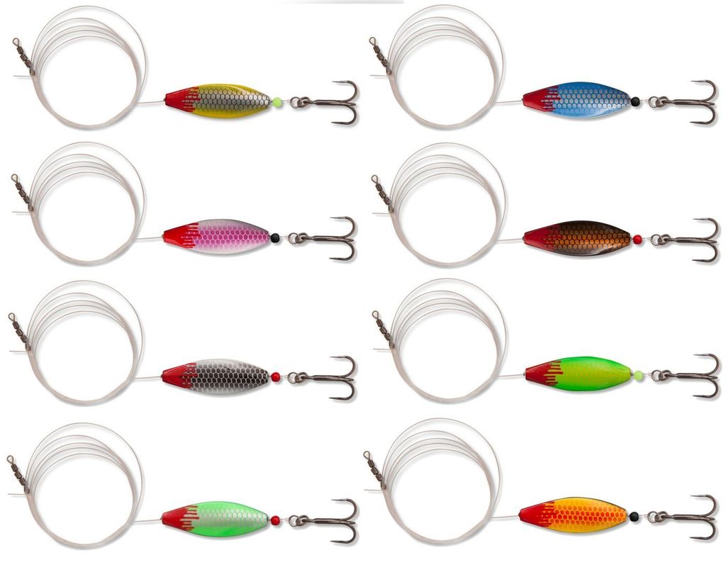 Quantum Magic Trout Bloody Inliner 80cm Blinker 3,5cm 4g, Farbe:pink/weiß