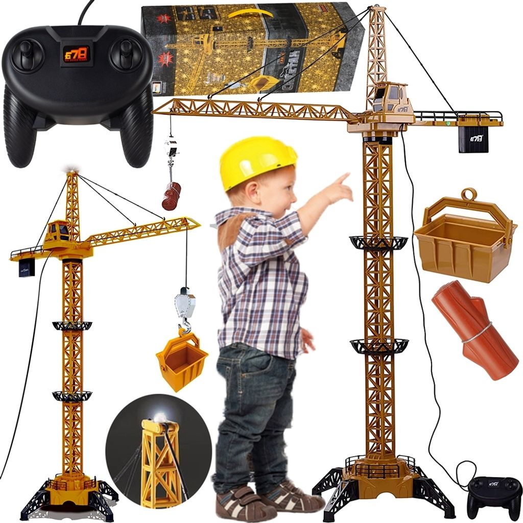Malplay Grue à tour télécommandée avec fonctions | Xxl 128M Image du produit 