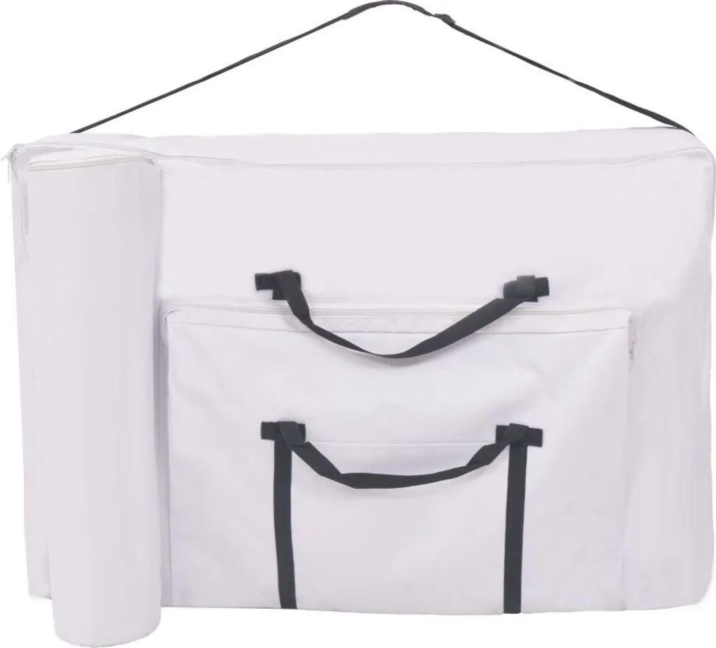 Table de massage blanche 10 cm d'épaisseur pliable à 2 zones - 9