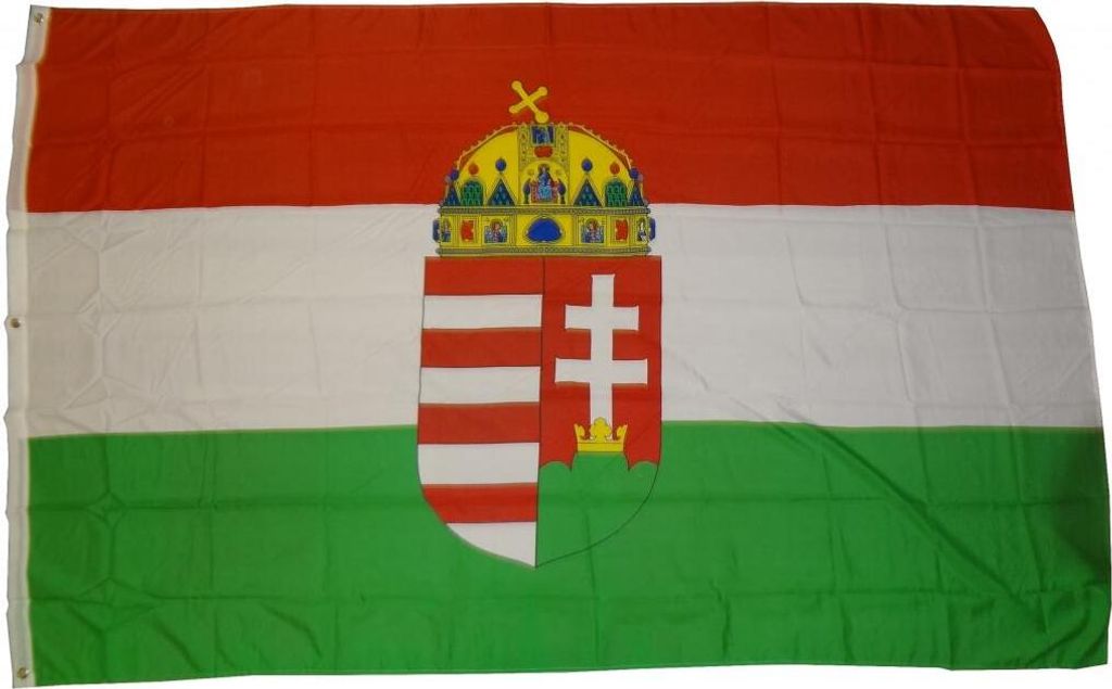 Bandiera Ungheria con stemma 90 x 150 cm bandiera con 2 Immagine del prodotto 