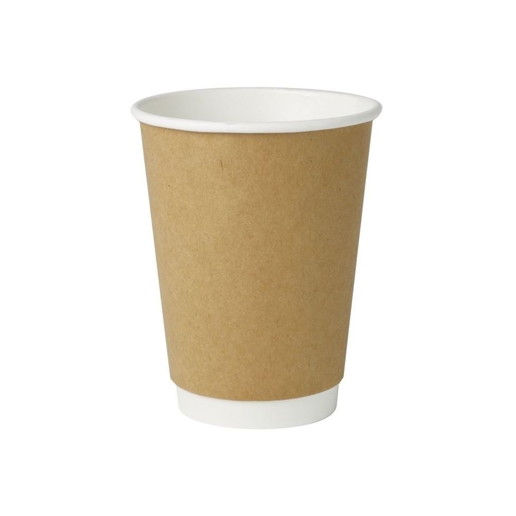 25x Doppelwandige Pappbecher 300ml Coffee to Go Becher Heißgetränke