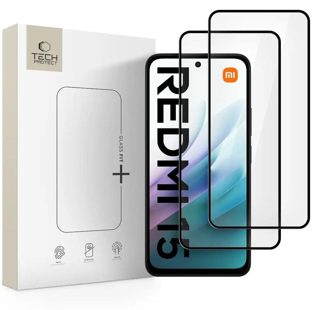 Tech-Protect Glass Fit+ 2-Pack pre Xiaomi Redmi 15 4G / 5G Obrázok produktu 
