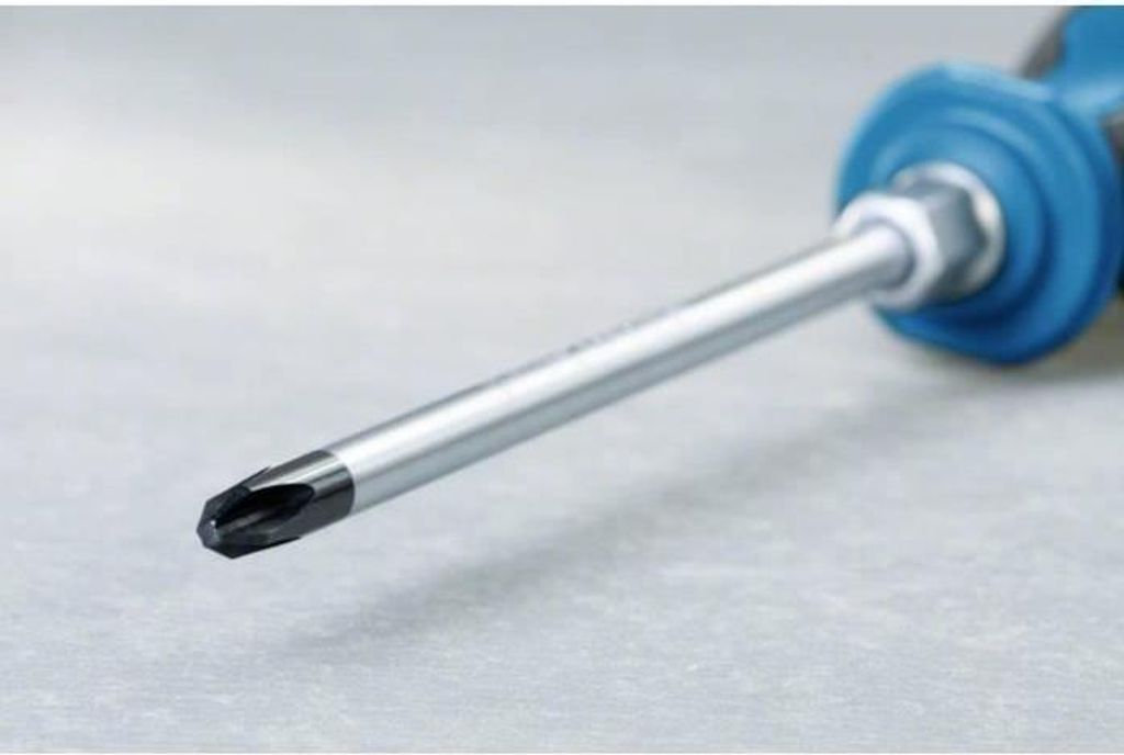 Schraubendreher Phillips PH 1x100, Bosch Professional, Durchgehende Metallstange, Schlagkappe, Ergonomischer Griff