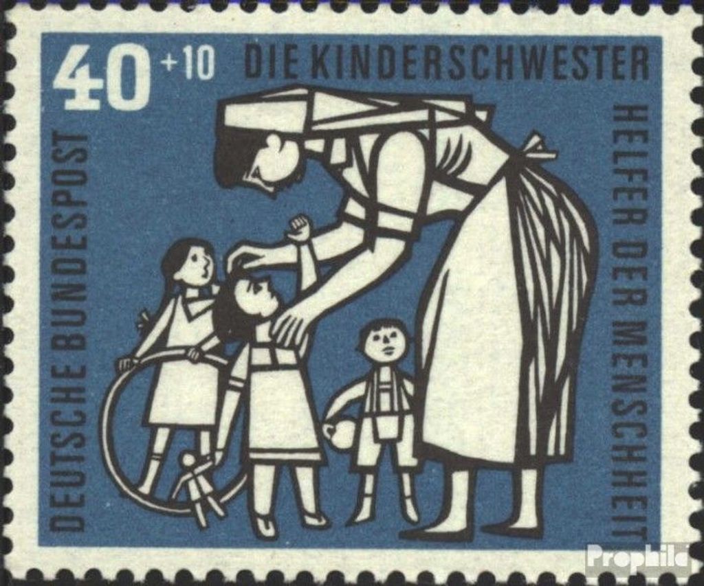 Briefmarken BRD (BR.Deutschland) 1956 Mi 246 postfrisch Kinderpflege