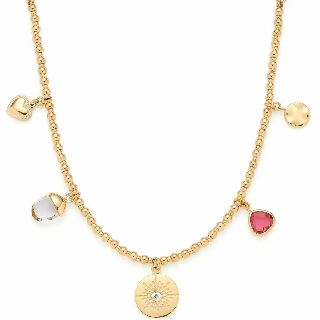 Leonardo Jewels bracciale oro Delica Clip&Mix, bracciale gioiello, bracciale, bigiotteria, acciaio inox IP oro, perle di