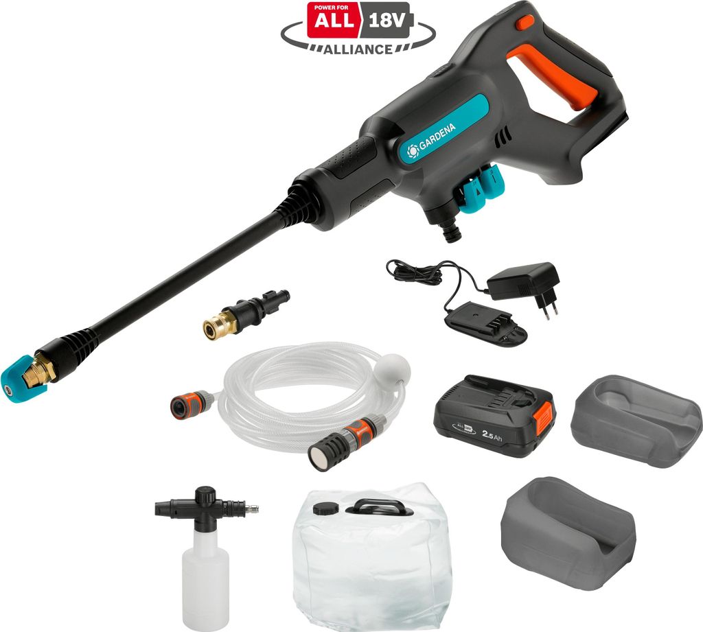 Gardena Akku-Mitteldruckreiniger AquaClean 24/18V P4A Produktbild 