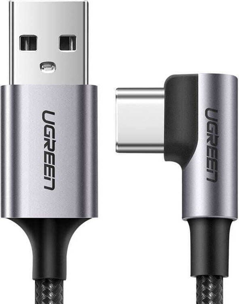 Ugreen Kątowy Kabel Przewód Usb - Usb Typ C 1M 3A Szary Zdjęcie produktu 19