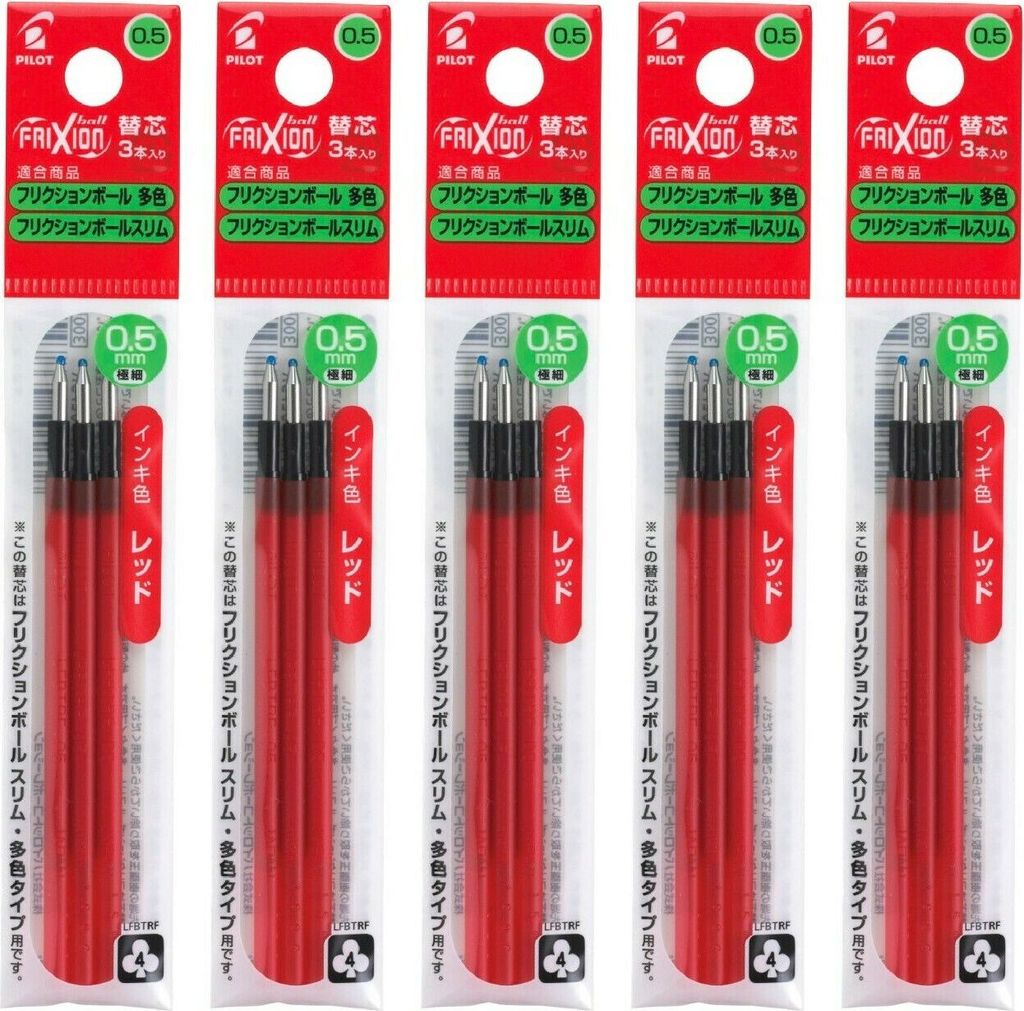 Pilot Frixion Ball 4 Mine 15er-Set rot Produktbild 