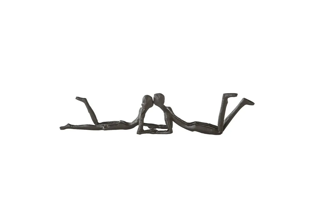Sublimez votre Buffet avec la Sculpture Loving Fer Brun, Art de 30cm
