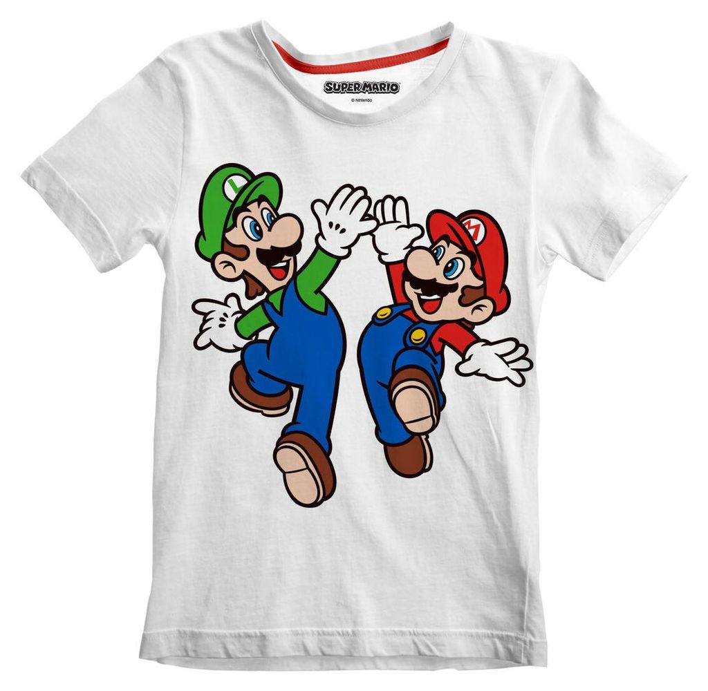 Dětské tričko s krátkým rukávem Super Mario Mario a Luigi Obrázek produktu 