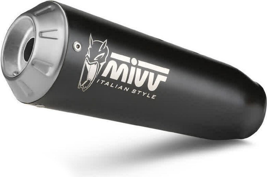 MIVV X-m1 Schwarzer Slip-On Auspuff für DUCATI Scrambler 800