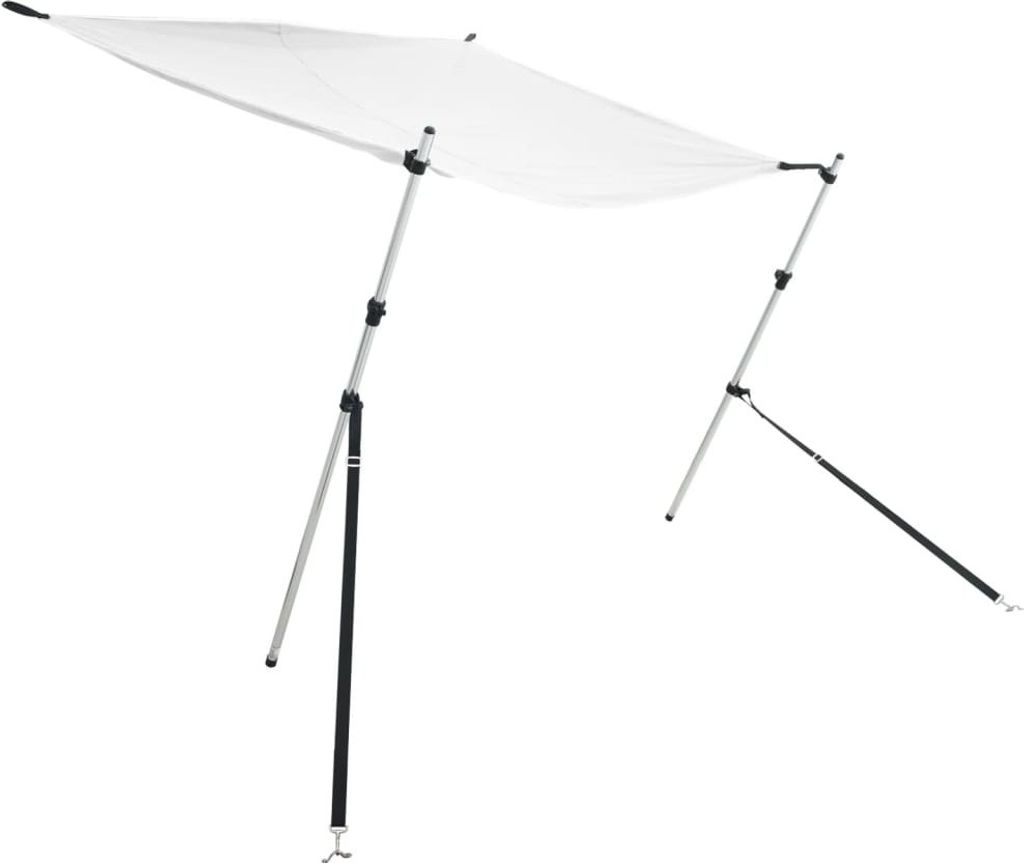 vidaXL T-Top-Beschattungsverlängerung Weiß 170x170x(115-183) cm