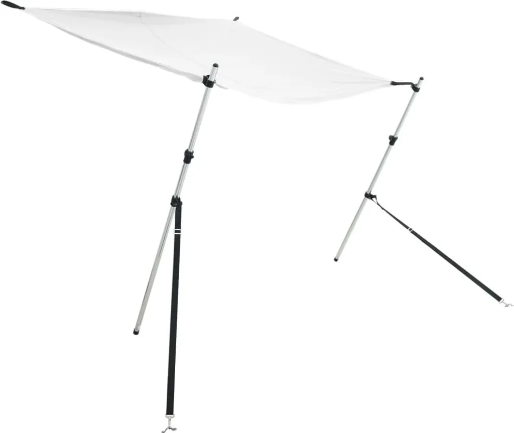 Extension d'ombrage T-Top 170x170 ajustable en hauteur blanc