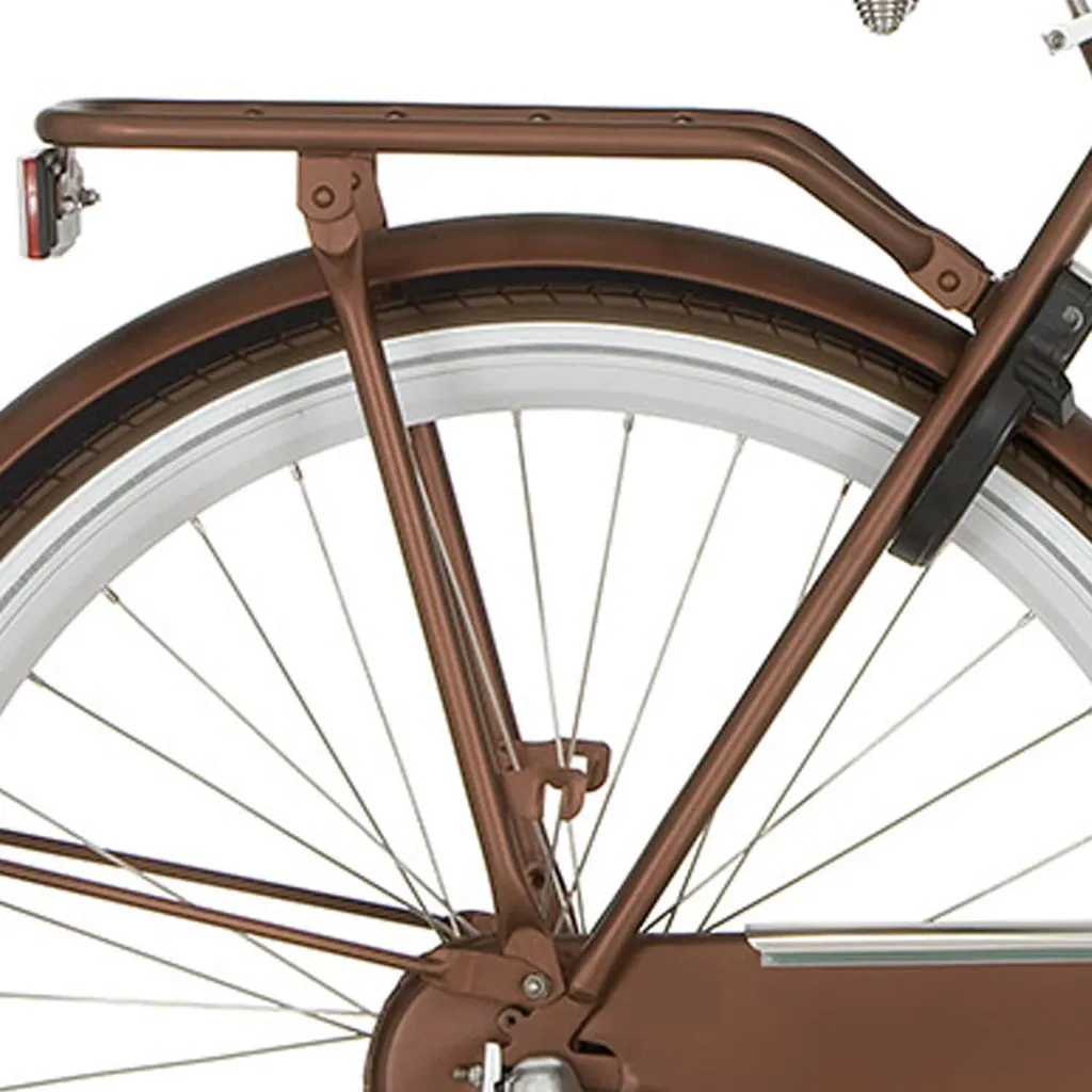 Réparer votre vélo Cortina U4 avec ce porte-bagages arrière brun mat robuste