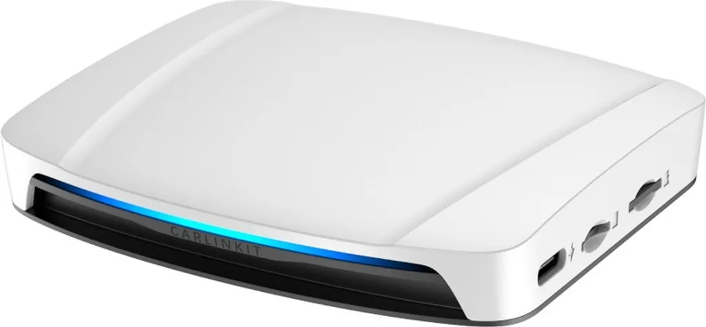 Carlinkit Tbox UHD Adaptateur CarPlay Sans Fil Haute Définition Blanc 4G