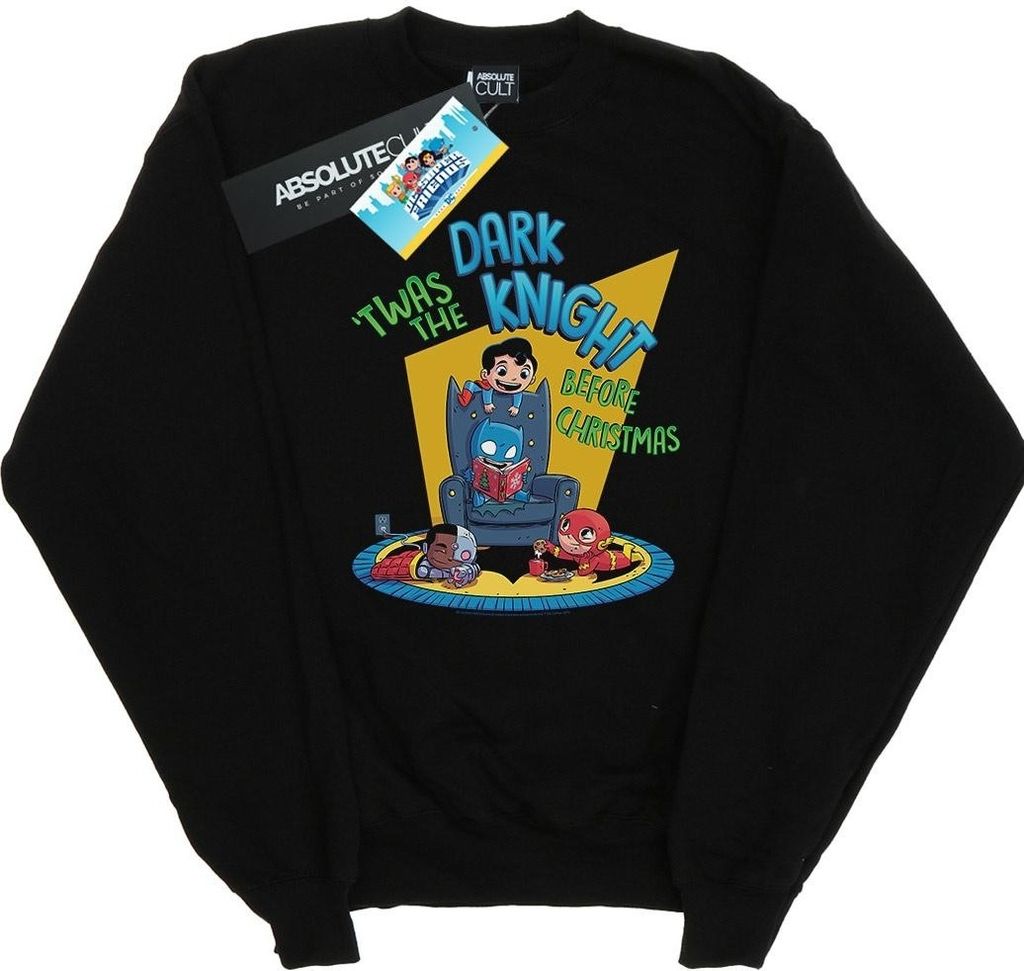 DC Comics - "Super Friends Dark Knight Before Christmas" Sweatshirt für Herren BI20357 (L) (Schwarz)