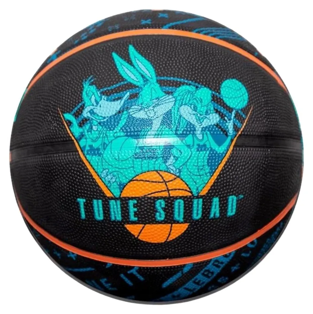 Ballon de basket adhérent Spalding Space Jam PP2511 noir avec grip max